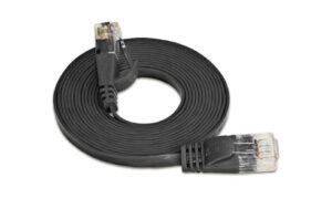 Wirewin Slim Patchkabel: UTP, 20m, schwarz Cat.6, AWG36, Klinkenschutz, Längenaufdruck