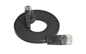 Wirewin Slim Patchkabel: UTP, 25m, schwarz Cat.6, AWG36, Klinkenschutz, Längenaufdruck