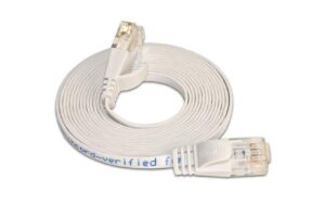 Wirewin Slim Patchkabel: UTP, 5m, weiss Cat.6, AWG36, Klinkenschutz, Längenaufdruck