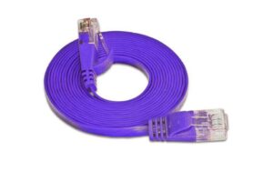Wirewin Slim Patchkabel: UTP, 15m, violett Cat.6, AWG36, Klinkenschutz, Längenaufdruck