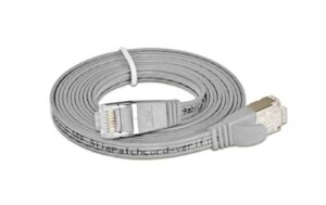 Wirewin Slim Patchkabel: STP, 1.5m, grau Cat.6, AWG36, Klinkenschutz, Längenaufdruck