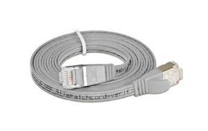 Wirewin Slim Patchkabel: STP, 10m, grau Cat.6, AWG36, Klinkenschutz, Längenaufdruck
