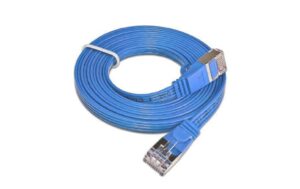 Wirewin Slim Patchkabel: STP, 0.25m, blau Cat.6, AWG36, Klinkenschutz, Längenaufdruck