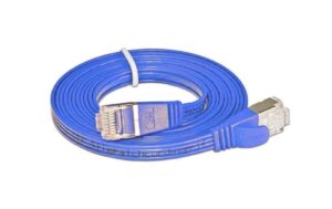 Wirewin Slim Patchkabel: STP, 0.5m, blau Cat.6, AWG36, Klinkenschutz, Längenaufdruck