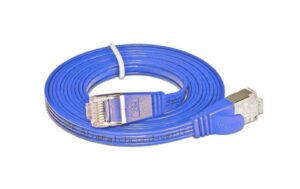 Wirewin Slim Patchkabel: STP, 0.75m, blau Cat.6, AWG36, Klinkenschutz, Längenaufdruck