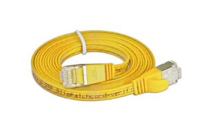 314756 - Mediatech Wirewin Slim Patchkabel: STP, 0.75m, gelb Cat.6, AWG36, Klinkenschutz, Längenaufdruck