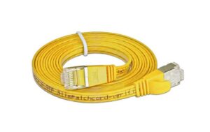 Wirewin Slim Patchkabel: STP, 2m, gelb Cat.6, AWG36, Klinkenschutz, Längenaufdruck