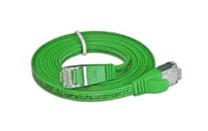 Wirewin Slim Patchkabel: STP, 0.10m, grün Cat.6, AWG36, Klinkenschutz, Längenaufdruck