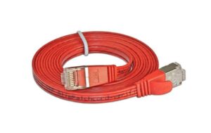 Wirewin Slim Patchkabel: STP, 0.10m, rot Cat.6, AWG36, Klinkenschutz, Längenaufdruck