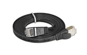 314815 - Mediatech Wirewin Slim Patchkabel: STP, 2m, schwarz Cat.6, AWG36, Klinkenschutz, Längenaufdruck