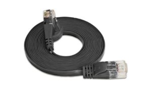 314822 - Mediatech Wirewin Slim Patchkabel: STP, 25m, schwarz Cat.6, AWG36, Klinkenschutz, Längenaufdruck