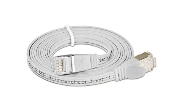 314834 - Mediatech Wirewin Slim Patchkabel: STP, 15m, weiss Cat.6, AWG36, Klinkenschutz, Längenaufdruck