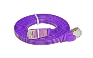 Wirewin Slim Patchkabel: STP, 3m, violett Cat.6, AWG36, Klinkenschutz, Längenaufdruck