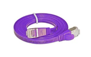 Wirewin Slim Patchkabel: STP, 10m, violett Cat.6, AWG36, Klinkenschutz, Längenaufdruck