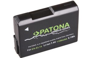 PATONA Premium Akku EN-EL14, 1050 mAh /7.4V für D5500/D5300/Df