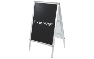 Nobo Kreidefolie für Plakatständer A1 2 Stk., schwarz,