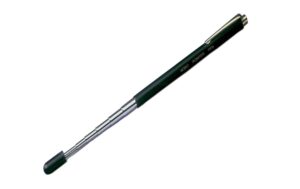 Teleskopzeigestab Standard schwarz/gold Zeigestab und Kugelschreiber in einem.