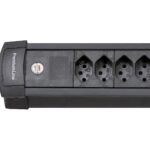 Brennenstuhl Premium-Line Steckdosenleiste 4xT13, ohne Schalter, schwarz, 5m Kabel