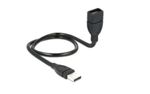USB2.0-Kabel Shapecable A-A: 0.50m Starres Verlängerungskabel,beliebig formbar