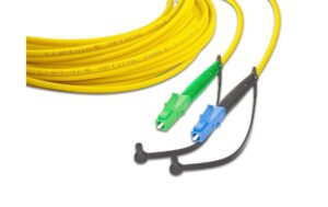 Lightwin LWL Simplex Patchkabel Singlemode 9/125µm, LC-LC/APC, 1.0m OS2