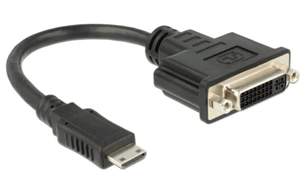 Delock Monitoradapter Mini-C HDMI zu DVI schwarz, 20cm kaufen | Mediatech.ch