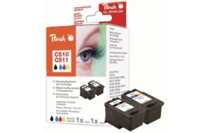 Peach Druckkopf Canon PG-510/CL-511 Multip black 14ml 525S., color 13ml 395 Seiten