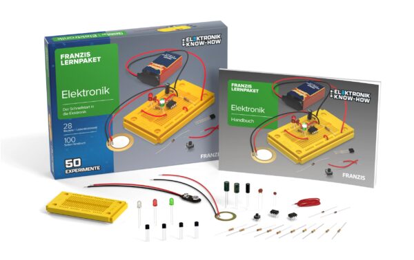 331624_1 - Mediatech Franzis Lernpaket Elektronik 28 Bauteile, Laborsteckboard