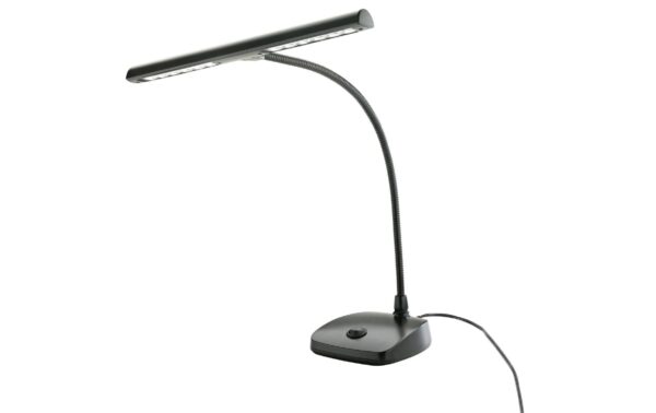 K&M 12297 LED Pianoleuchte schwarz, 2500 Lux, 3m Netzkabel