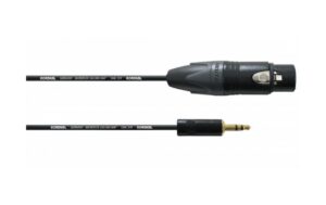 Cordial PEAK CPM 1.5 FW-BAL XLRf - 3.5mm Stereo Klinke, sym, 1.5 m