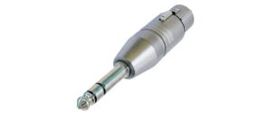 Neutrik NA3FP, Audioadapter XLRf auf 6.3mm Stereo Klinke