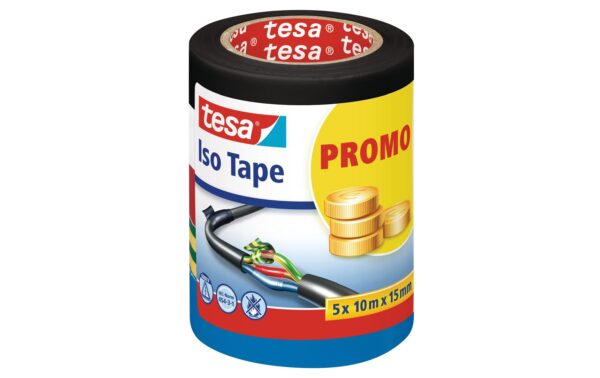 339051 - Mediatech tesa Iso Tape Isolierband 10mx15mm, 5 Rollen assortiert kaufen Schweiz | Mediatech.ch