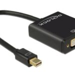 Monitoradapter 4K Mini-Displayport zu DVI schwarz, aktiv, 4K Support