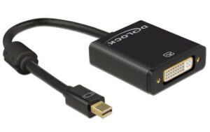 Monitoradapter 4K Mini-Displayport zu DVI schwarz, aktiv, 4K Support