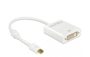 Monitoradapter 4K Mini-Displayport zu DVI weiss, aktiv, 4K Support