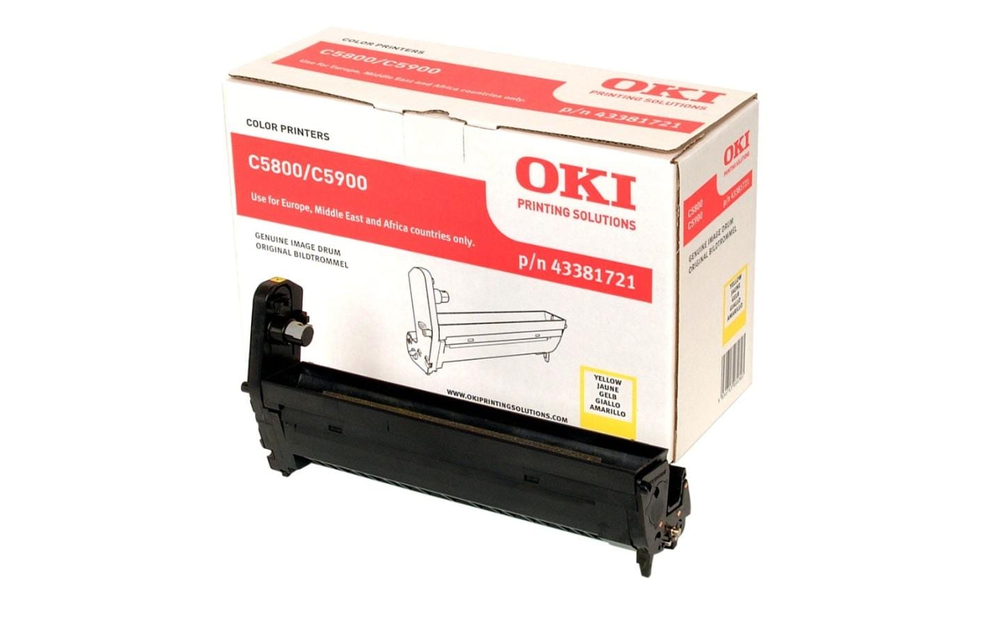 Bildtrommel gelb zu OKI 5800/5900 Lebensdauer ca. 20000 Seiten, 43381721 kaufen Schweiz | Mediatech.ch