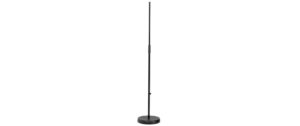 K&M 260, Mikrofonstativ, schwarz Rundsockel, Höhe: 870 bis 1565mm
