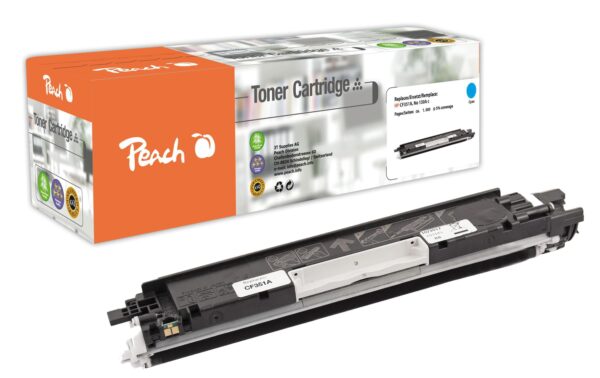 347500 - Mediatech Peach Toner HP CF351A Nr. 130A cyan 1000 Seiten