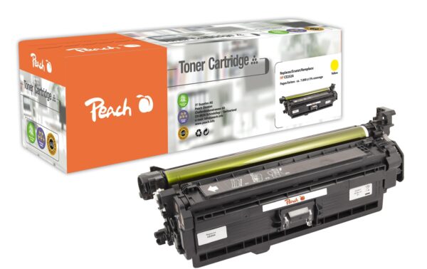 347528 - Mediatech Peach Toner HP CE252A Nr. 504A yellow 7000 Seiten