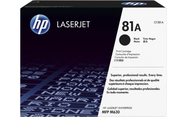 HP Toner 81A - Black (CF281A) Seitenkapazität ~ 10'500 Seiten