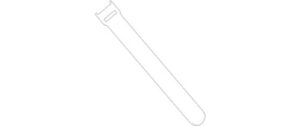 Fastech Klettkabelbinder ETK-3-2 Strap 100 Stück, 13x200 mm, weiss