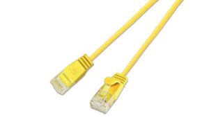 353696 - Mediatech Wirewin Slim Patchkabel: UTP, 3m, gelb Cat.6, AWG36, Klinkenschutz, rund, 2.8mm
