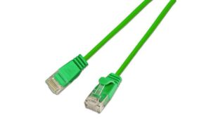 Wirewin Slim Patchkabel: UTP, 1.5m, grün Cat.6, AWG36, Klinkenschutz, rund, 2.8mm