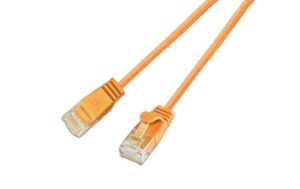 353719 - Mediatech Wirewin Slim Patchkabel: UTP, 5m, orange Cat.6, AWG36, Klinkenschutz, rund, 2.8mm