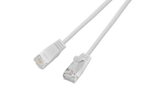 353748 - Mediatech Wirewin Slim Patchkabel: UTP, 50cm, weiss Cat.6, AWG36, Klinkenschutz, rund, 2.8mm