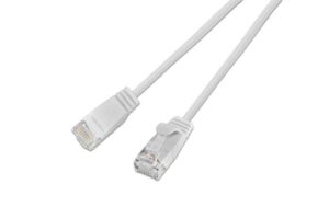 353752 - Mediatech Wirewin Slim Patchkabel: UTP, 3m, weiss Cat.6, AWG36, Klinkenschutz, rund, 2.8mm