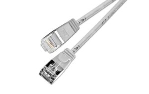 353761 - Mediatech Slim Wirewin Pachkabel: U/FTP, 1m, grau Cat.6, AWG36, 100% Kupfer, geschirmt, 4mm