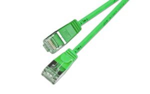 Slim Wirewin Pachkabel: U/FTP, 1.5m, grün Cat.6, AWG36, 100% Kupfer, geschirmt, 4mm