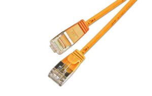 Slim Wirewin Pachkabel: U/FTP, 2m, orange Cat.6, AWG36, 100% Kupfer, geschirmt, 4mm