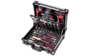 354962 - Mediatech Kraftwerk 3946.1 Profi-Alu-Werkzeugkoffer 151-teilig,