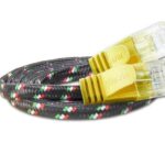 Wirewin Slim Toughkabel: UTP, 0.5m, gelb Cat.6, AWG36, Klinkenschutz, Nylonmantel